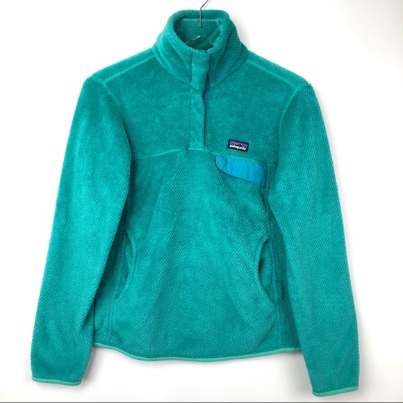Patagonia Tops - Patagonia Re-Tool Snap-T Aqua Fleece Pullover